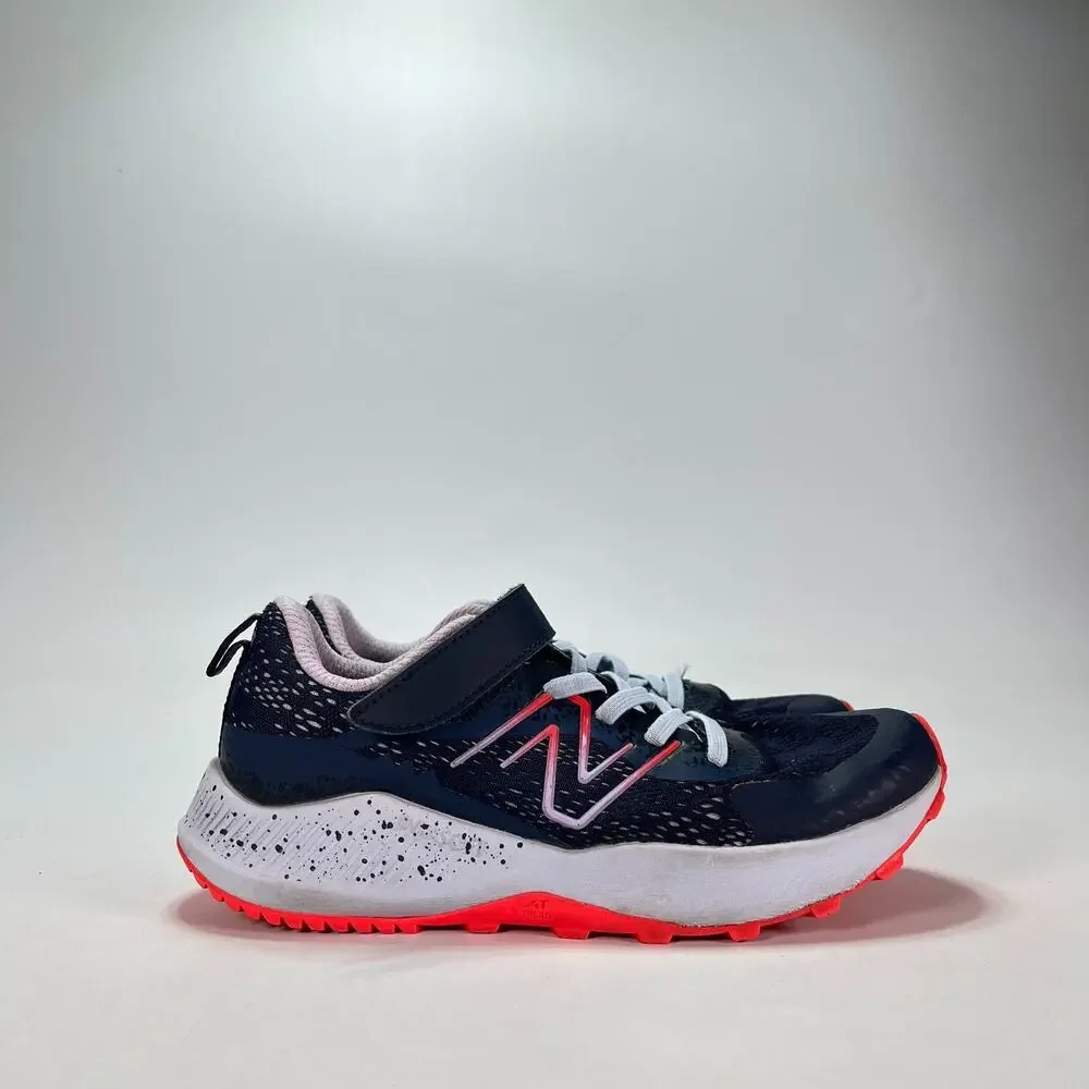 New Balance DynaSoft Nitrel v5 Navy Blue Orange Trail Running Shoes Youth Size 3